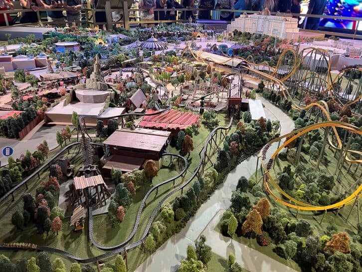 model of epic universe at preview center