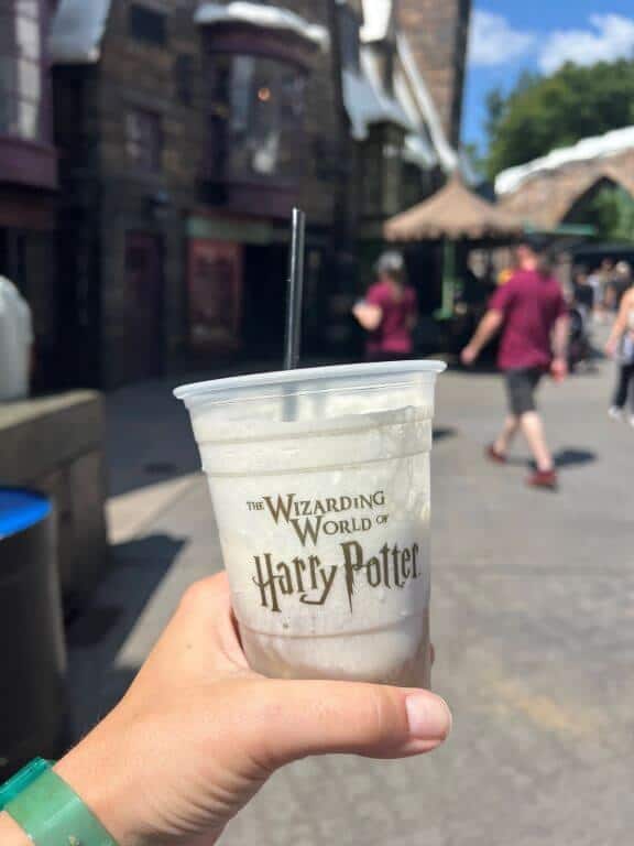 butterbeer frozen at the wizarding world of harry potter