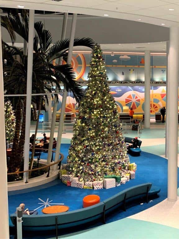 cabana bay resort during christmas at universal orlando