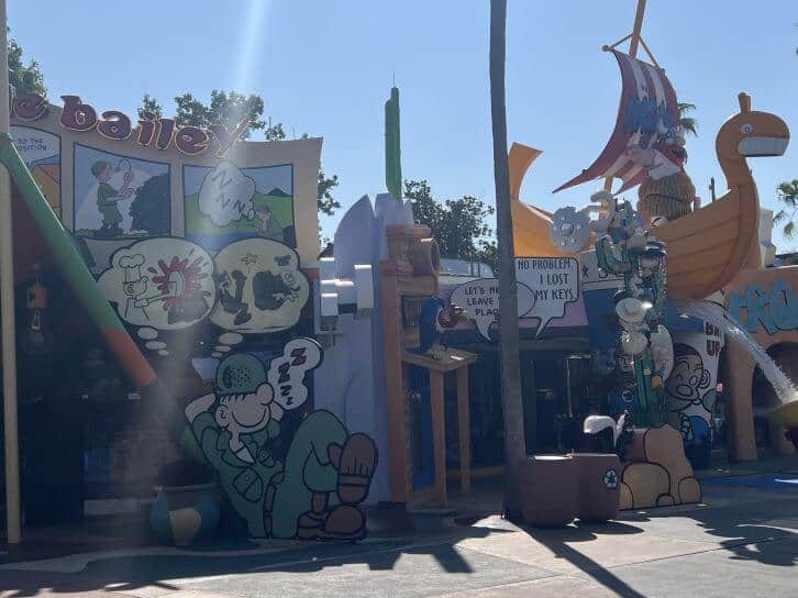 speech bubbles at islands of adventure toon lagoon