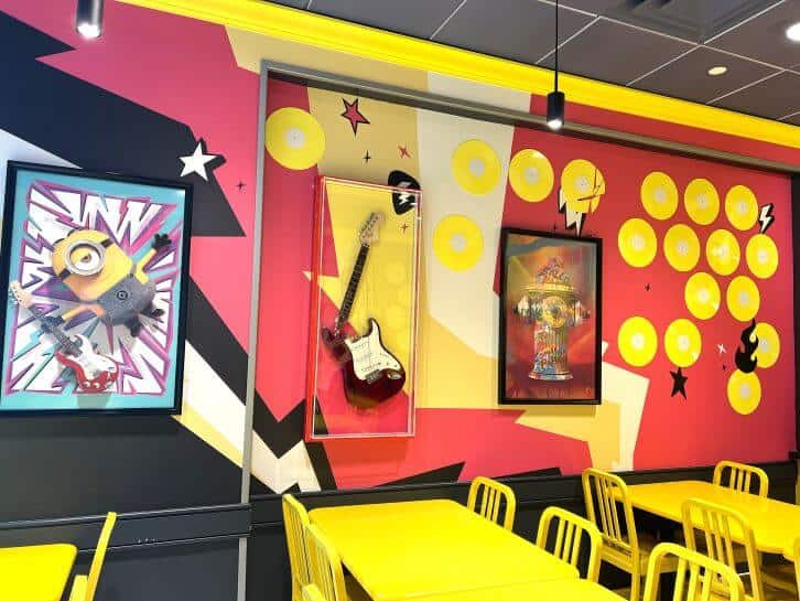 interior of minion cafe at universal studios florida
