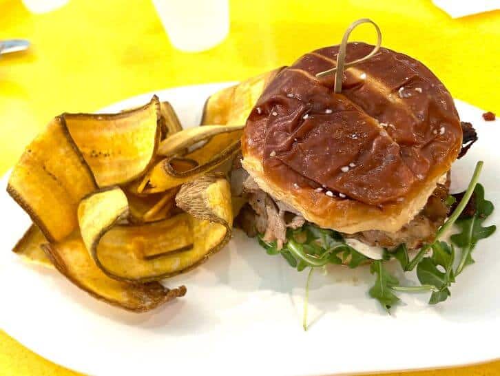 uncle dru belly fillin pork sandwich