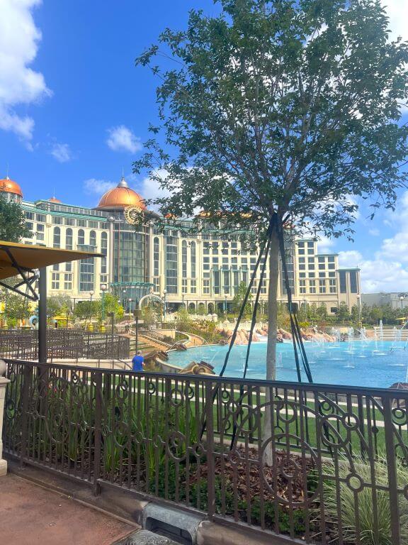 view of helios grand from epic universe